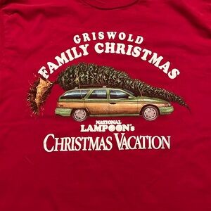 Christmas Vacation Shirt Red Mens M